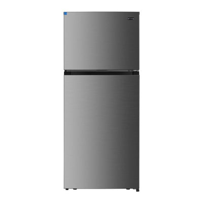 Verona VEFTF2817RSL 28 inch Top Freezer Refrigerator with 17.6 cu. ft. Total Capacity, Reversible Doors, Recessed Handle, Energy Star (Stainless Steel Look)