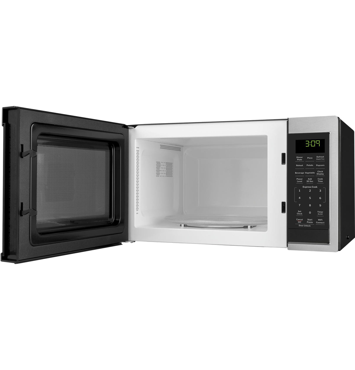 GE® 0.9 Cu. Ft. Capacity Smart Countertop Microwave Oven with Scan-To-Cook Technology