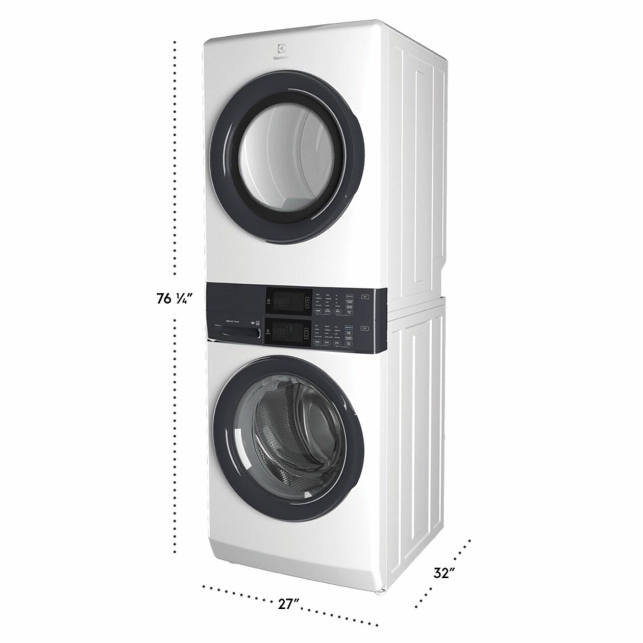 Laundry Tower Single Unit Front Load 4.4 Cu. Ft. Washer & 8 Cu. Ft. Gas Dryer