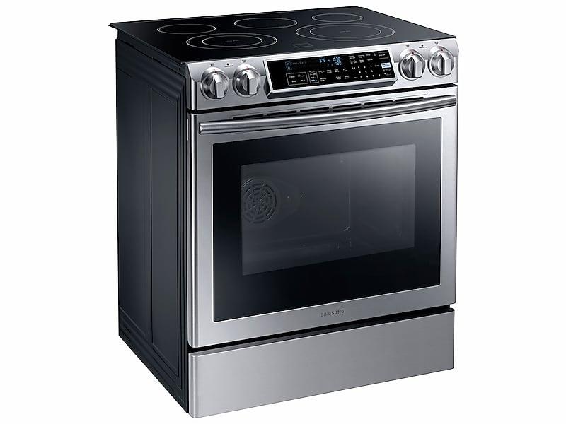 5.8 cu. ft. Slide-in Electric Range with Dual Convection in Stainless Steel