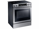 5.8 cu. ft. Slide-in Electric Range with Dual Convection in Stainless Steel