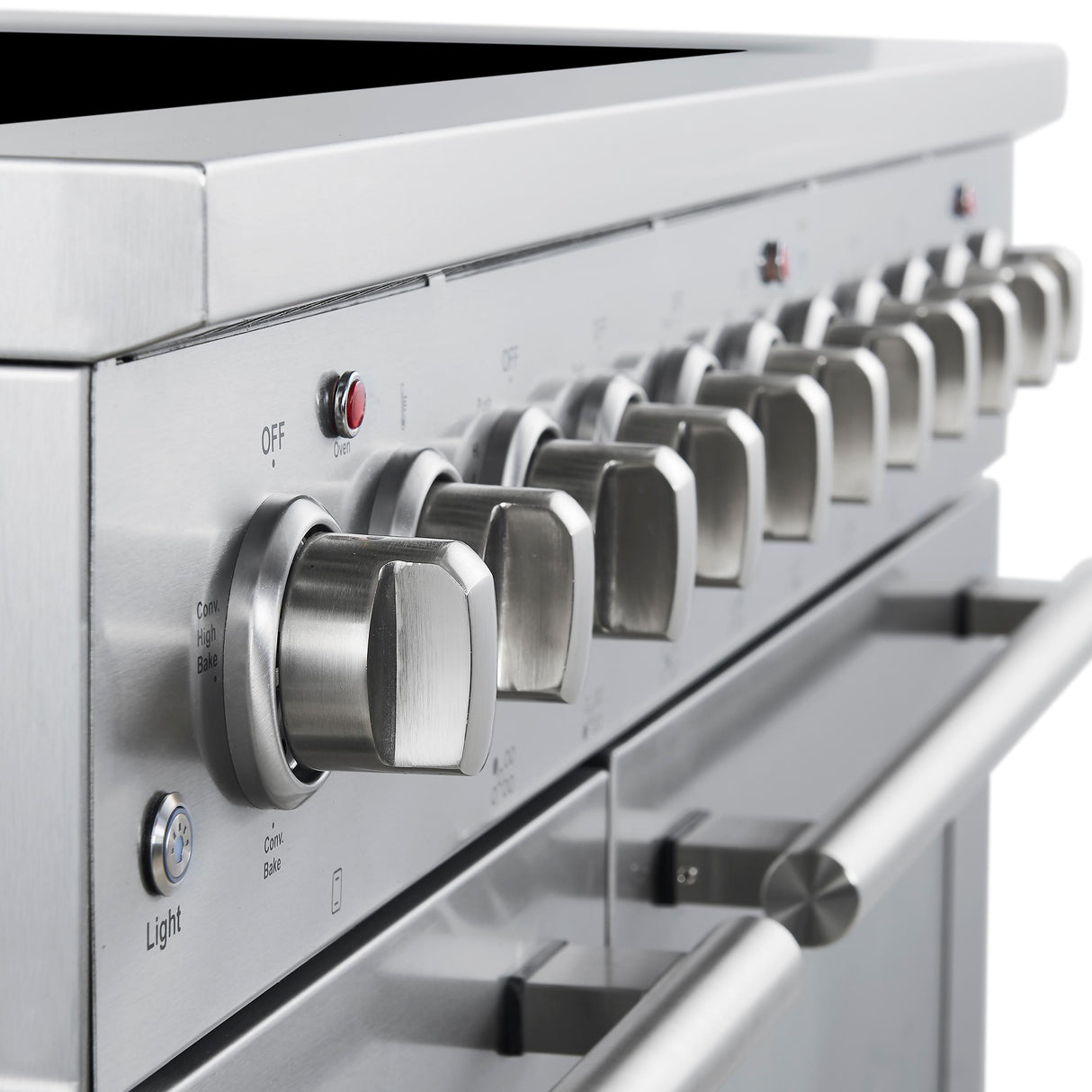 Forno Paolo 48 Inch Freestanding Electric Range, Stainless Steel, 6.7 cu.ft, True Convection Oven, Energy Efficient