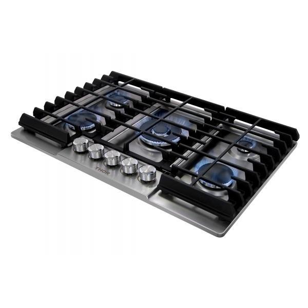 Thor Kitchen - 30 in. Gas Cooktop in Stainless Steel with 5 Burners