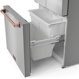 30 Inch 17.5 Cu Ft French Door Counter Depth Refrigerator With Ice Maker In Stainless Steel/rose Gold  Gordon Ramsay Series