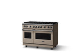 48"W. Sealed Burner Gas Range (Burner: 8b, Finish: Nantucket, Trim: Polished Chrome, Fuel: Natural Gas)