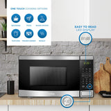 Danby 0.7 cu. ft. Countertop Microwave in Black and Stainless Steel
