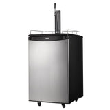 Danby 5.4 cu. ft. Single Tap Keg Cooler in Stainless Steel Look