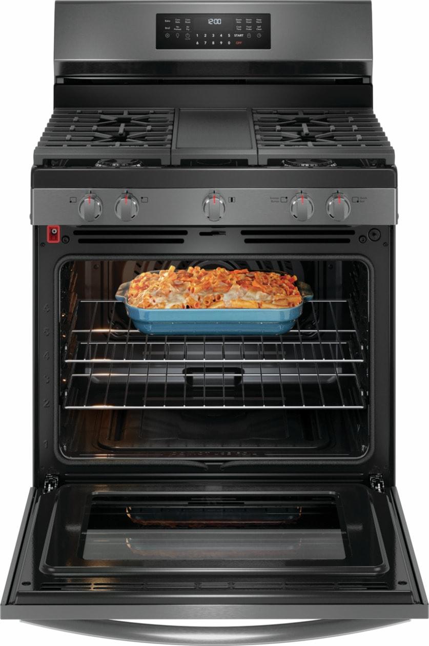 30" Rear Control Gas Range with Total Convection