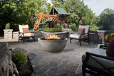 Fire bowl 39" Natural gas fired GFRC Gray