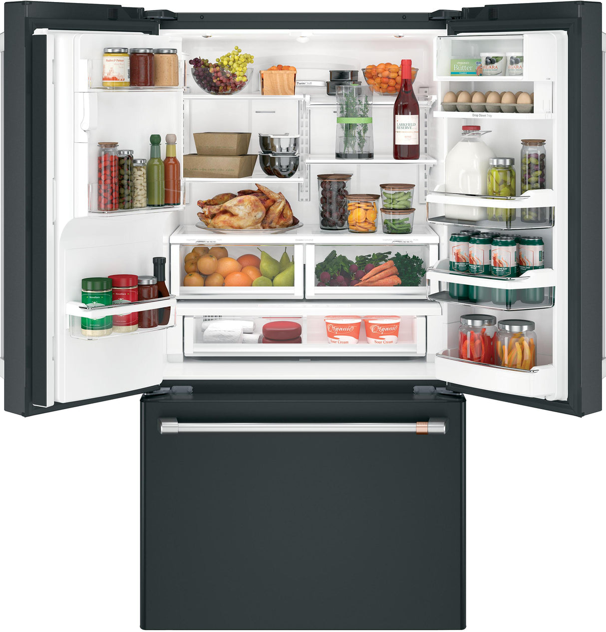 Café™ ENERGY STAR® 22.1 Cu. Ft. Smart Counter-Depth French-Door Refrigerator with Hot Water Dispenser