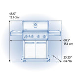 Legend LD4X with Infrared Side Burner , Propane, Stainless Steel