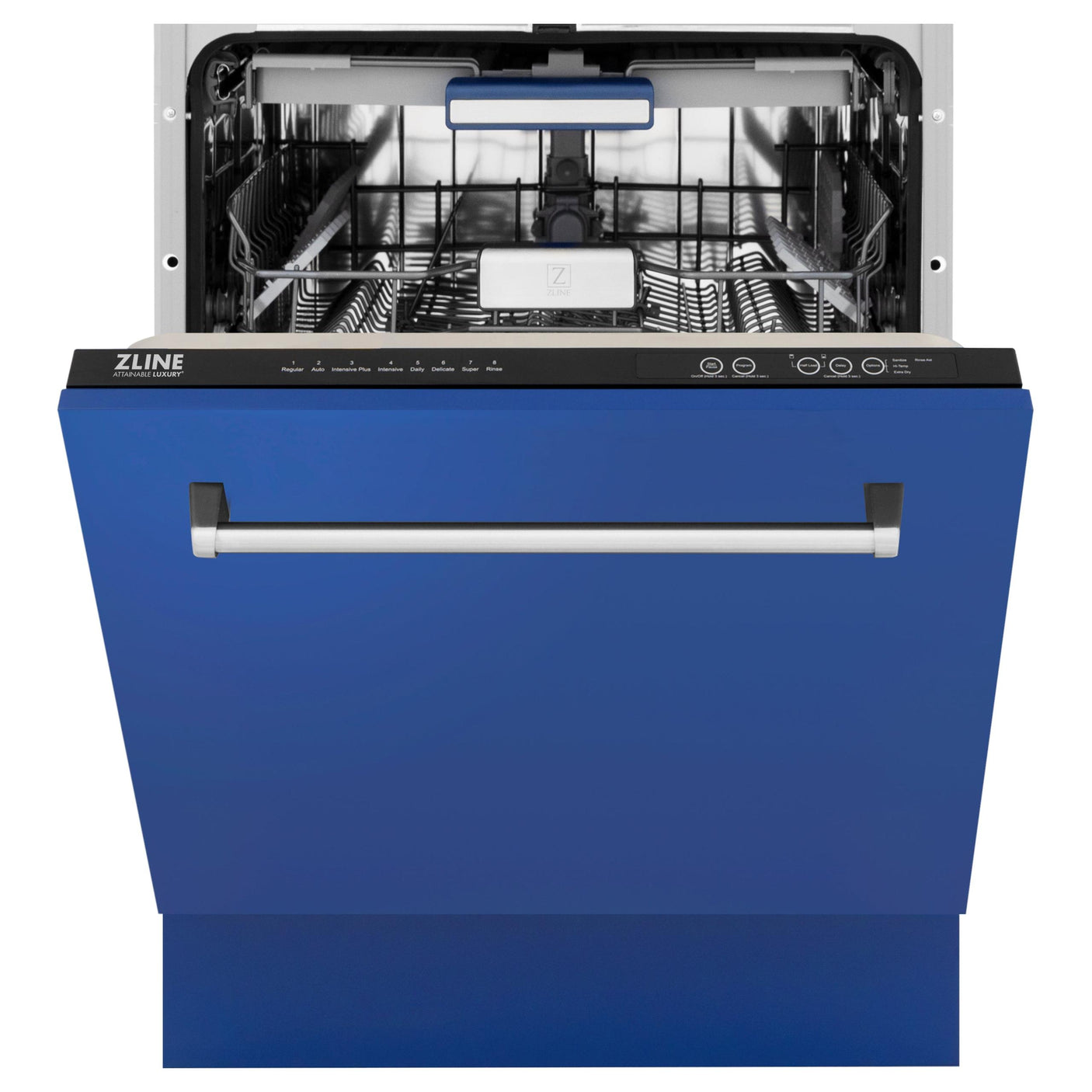 ZLINE 24" Tallac Series 3rd Rack Dishwasher with Traditional Handle, 51dBa (DWV-24) [Color: Blue Matte]