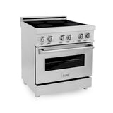ZLINE 30" 4.0 cu. ft. Induction Range with a 4 Element Stove and Electric Oven in Stainless Steel (RAIND-30) [Color: Stainless Steel]