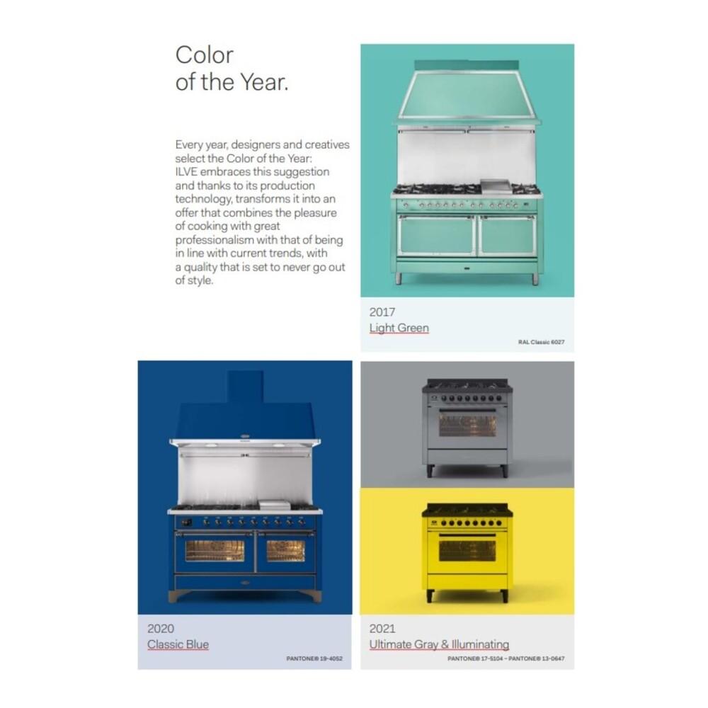 ILVE UM60FSNR3RAP Majestic III 60 inch Dual Fuel Range with 7 Burners, Griddle and French Top, Dual Function Burner with up to 25,000 BTU (Natural Gas, Triple Glass Door, RAL, Copper)