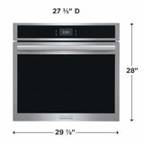 30" Single Electric Wall Oven with Stone-Baked Pizza