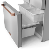 36 Inch 20.3 Cu Ft French Door Counter Depth Refrigerator With Ice Maker In Stainless Steel/rose Gold  Gordon Ramsay Series