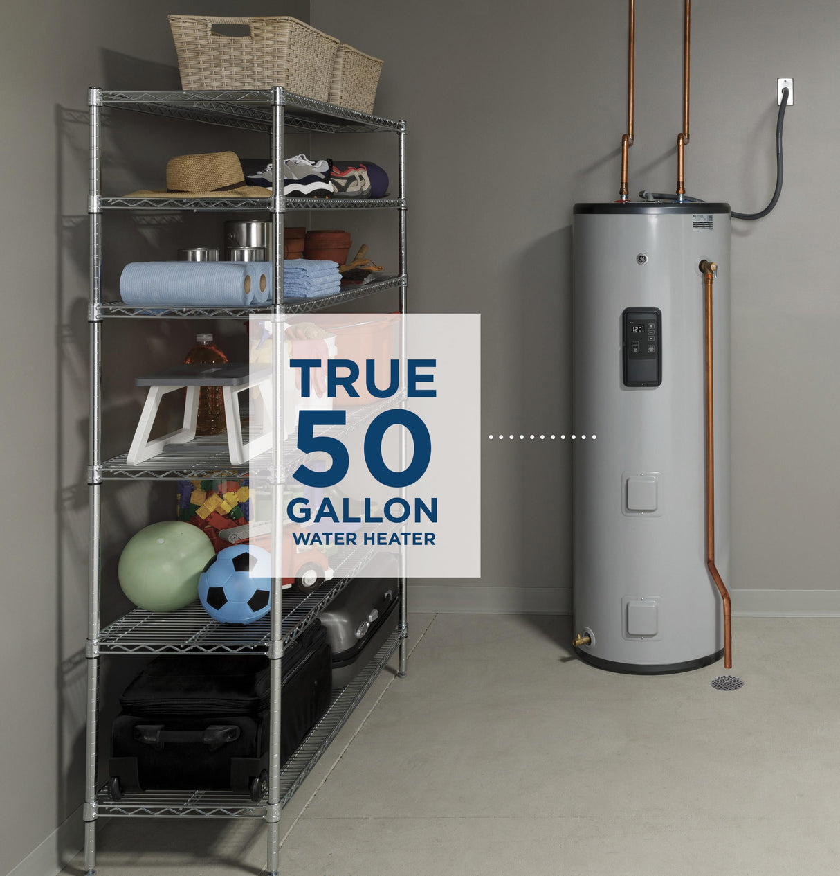 GE® Smart 50 Gallon Tall Electric Water Heater