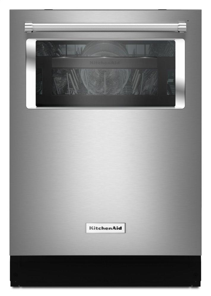 44 dBA Dishwasher with Window and Lighted Interior - Stainless Steel