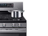 5.8 cu ft. Smart Freestanding Gas Range with Flex Duo™ & Dual Door in Stainless Steel