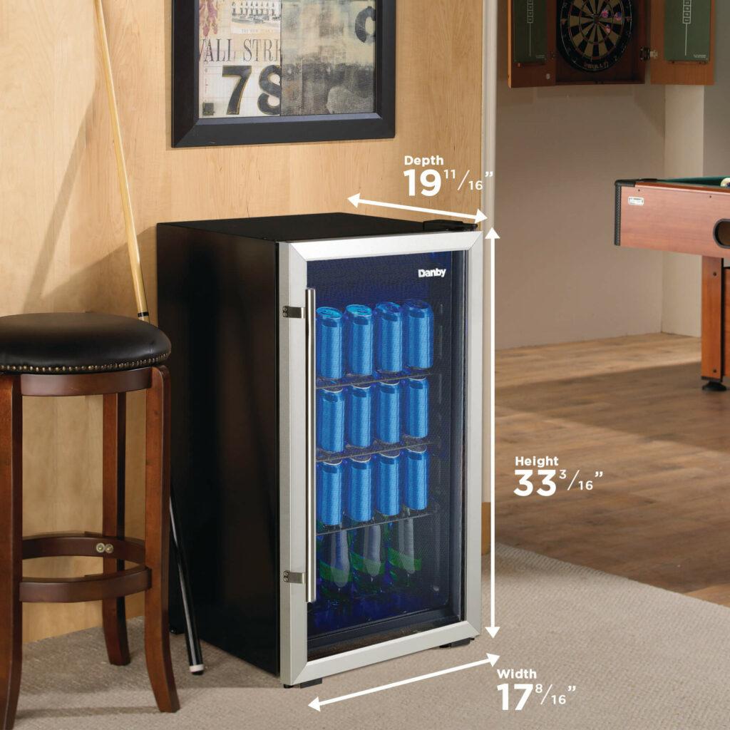 Danby 3.1 cu. ft. Free-Standing Beverage Center in Stainless Steel