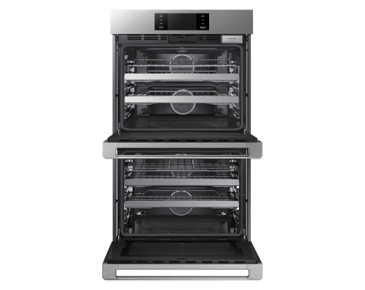 30" Steam-Assisted Double Wall Oven, Silver Stainless Steel