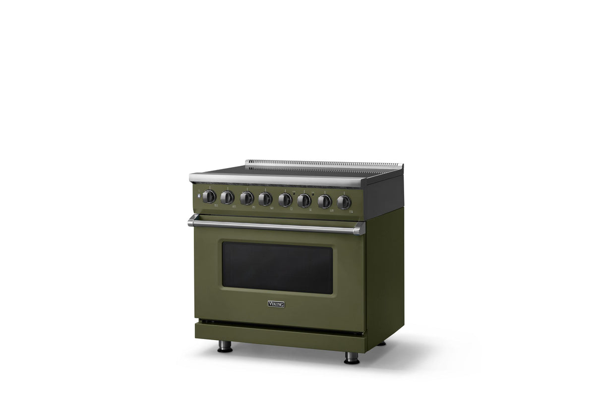 36"W. Induction Range (Finish: Martini, Trim: Polished Chrome)
