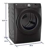 GE® ENERGY STAR® 7.8 cu. ft. Capacity Smart Front Load Electric Dryer