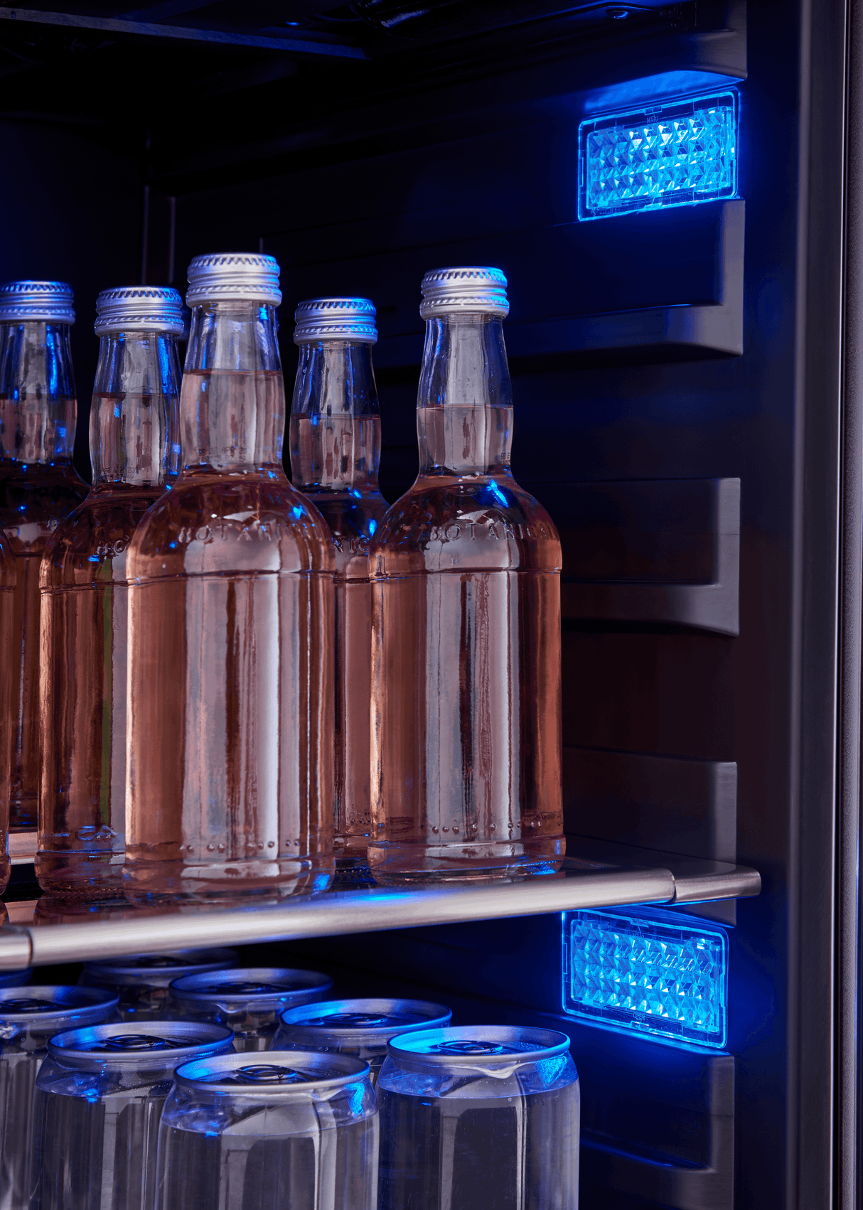 Presrv Beverage Cooler, 24in Under Cabinet, SS+Glass, Reverse Door, 1 Zone