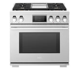 36-inch Gas Pro Range with 4 Burners and Griddle