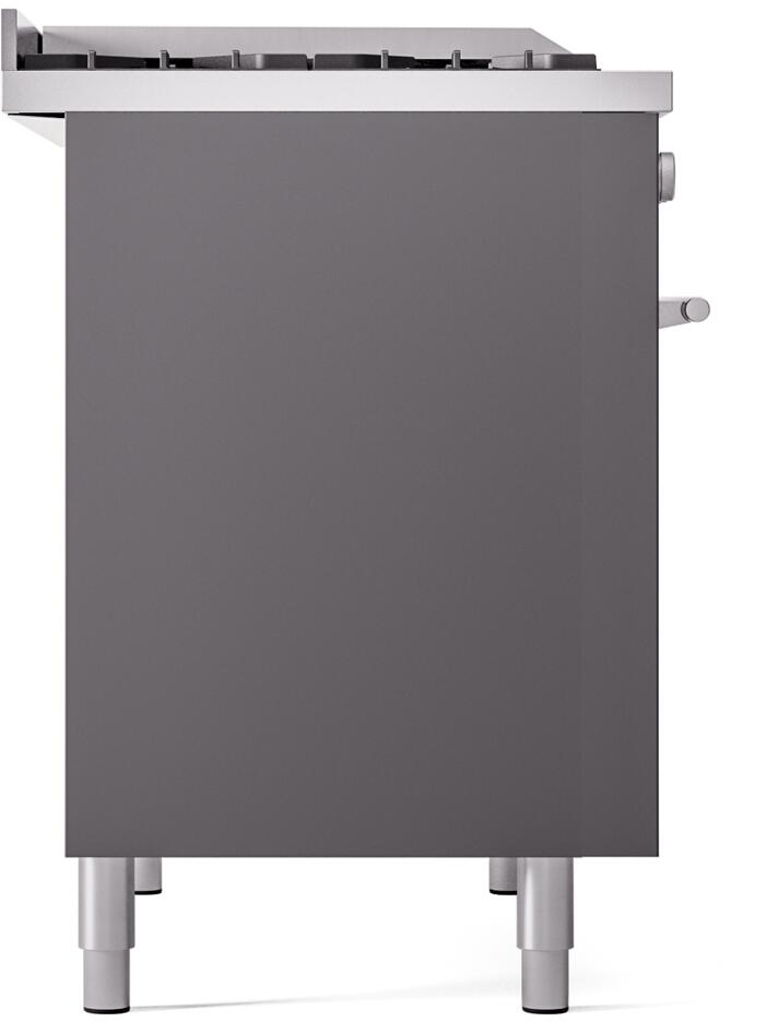 Professional Plus II 40 Inch Dual Fuel Liquid Propane Freestanding Range in Matte Graphite with Trim