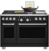 Café™ 48" Smart Dual-Fuel Commercial-Style Range with 6 Burners and Griddle (Natural Gas)