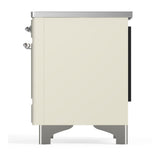 ILVE UMIB36NR3AWC Majestic III 36 inch Induction Range with 6 Elements, 3.5 cu. ft. Total Oven Capacity (Triple Glass Door, Antique White, Chrome)