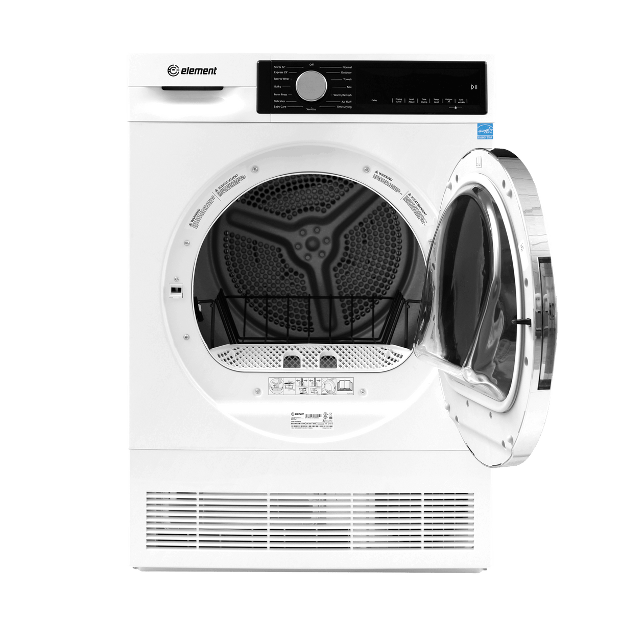 Element 4.0 cu. ft. Front Load Electric Dryer - White, ENERGY STAR (ECD4224EGW)
