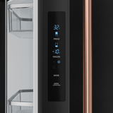 30 Inch 17.5 Cu Ft French Door Counter Depth Refrigerator With Ice Maker In Black/rose Gold  Gordon Ramsay Series