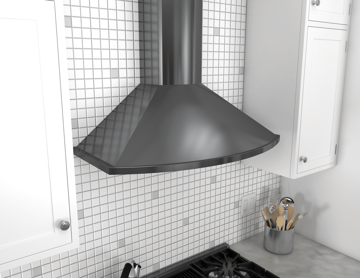 Savona, Wall, 30", Blk SS, 685CFM, ACT, LED