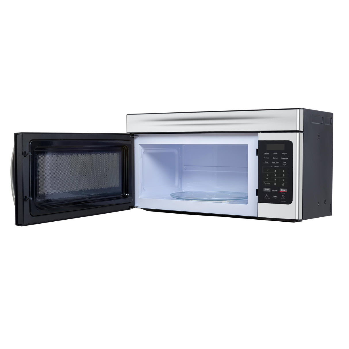 Forno Scalo 30-Inch Over the Range Microwave, Stainless Steel - 1.6 cu.ft, 300 CFM Vent, Touch Control, LED Light
