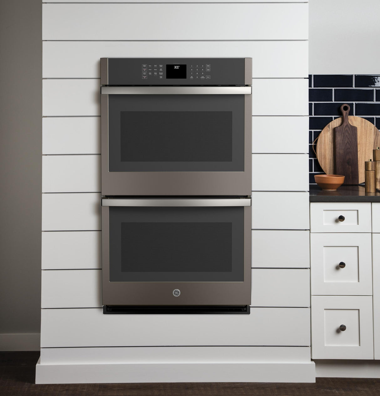 GE® 30" Smart Built-In Self-Clean Double Wall Oven with Never-Scrub Racks