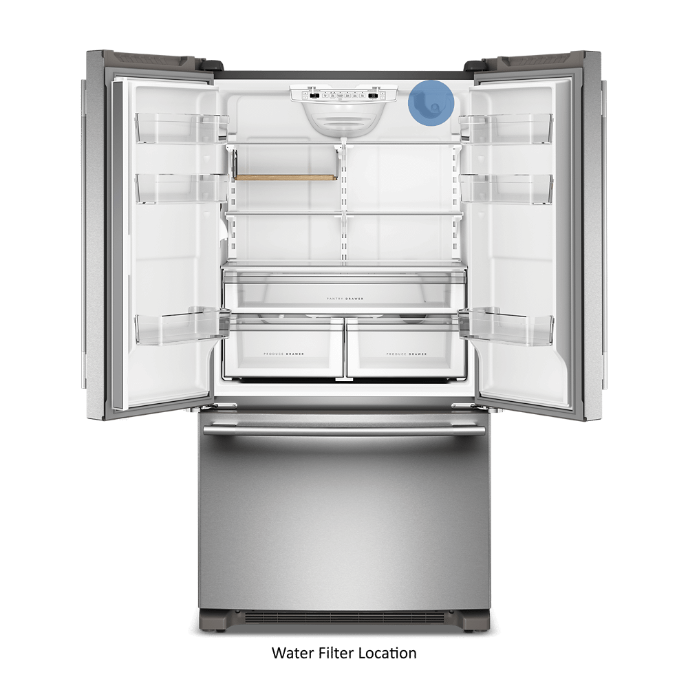 20 Cu. Ft. 36-Inch Counter-Depth French Door Refrigerator with Internal Water Dispenser