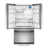 20 Cu. Ft. 36-Inch Counter-Depth French Door Refrigerator with Internal Water Dispenser