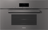 H 7870 BM Graphite grey - 30" compact speed oven in a perfectly combinable design with automatic programs and roast probe.