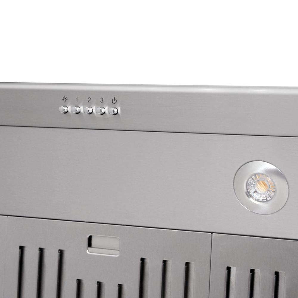 36 Inch Professional Range Hood, 16.5 Inches Tall In Stainless Steel (discontinued)