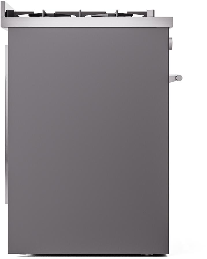 Professional Plus II 30 Inch Dual Fuel Natural Gas Freestanding Range in Matte Graphite with Trim