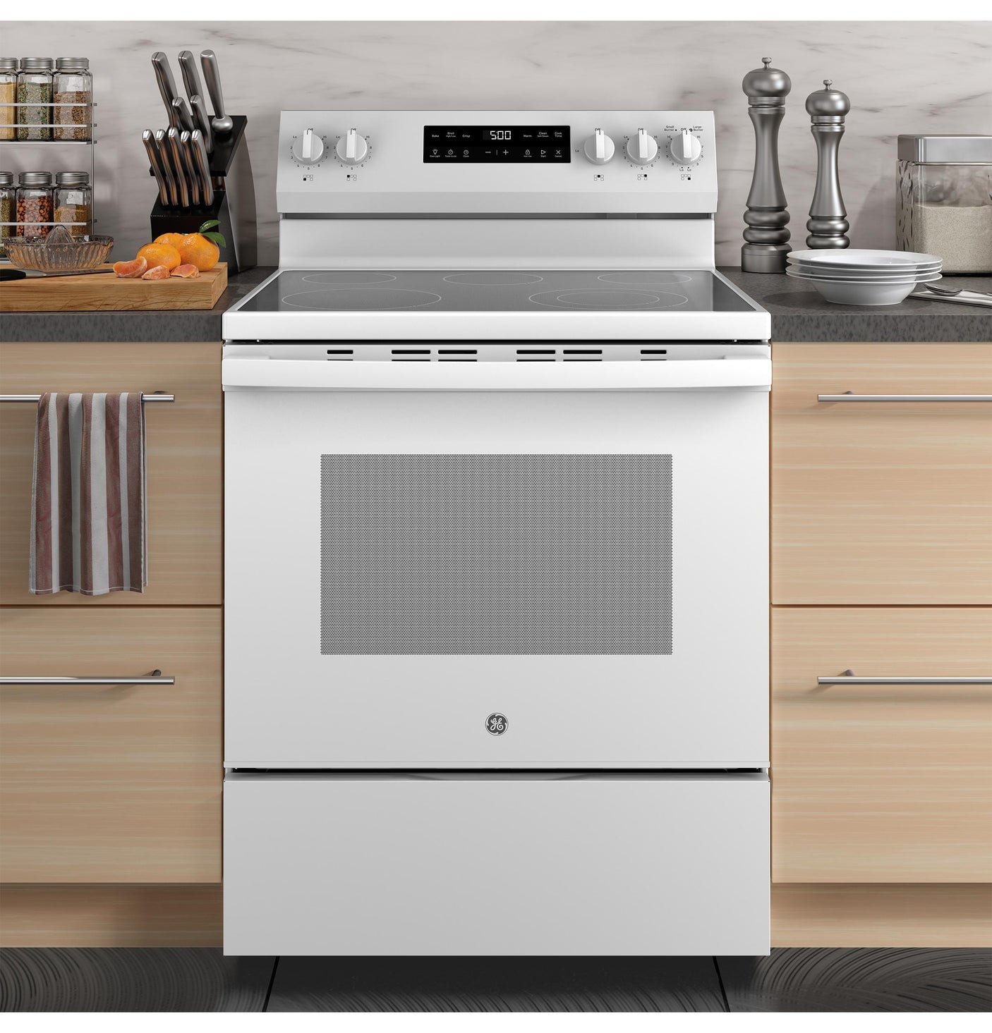GE® ENERGY STAR® 30" Free-Standing Electric Range with Crisp Mode