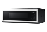 1.1 cu. ft. Bespoke Smart SLIM Over-the-Range Microwave with 400 CFM Hood Ventilation, Wi-Fi & Voice Control in White Glass