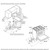 GE® 30" Slide-In Front Control Gas Range