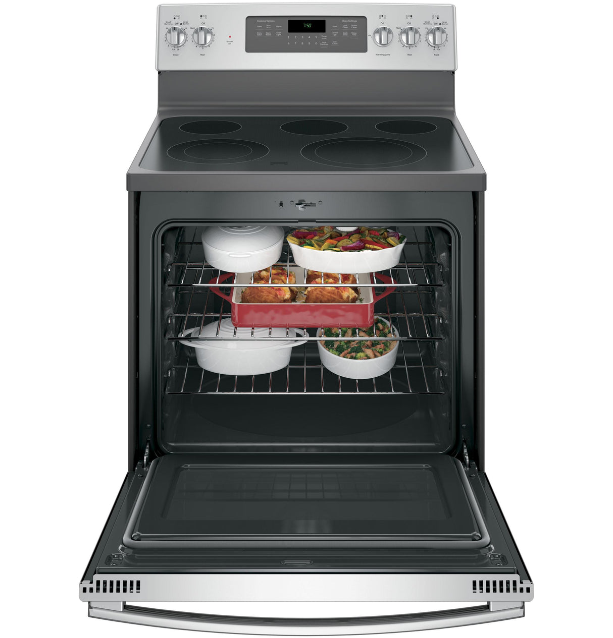 GE® 30" Free-Standing Electric Convection Range