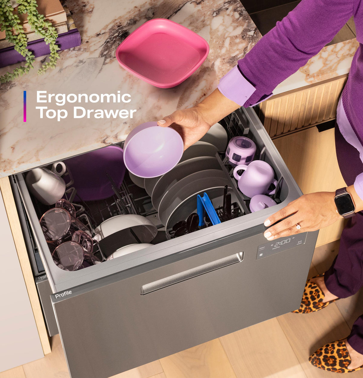 GE Profile™ Dishwasher Double Drawer