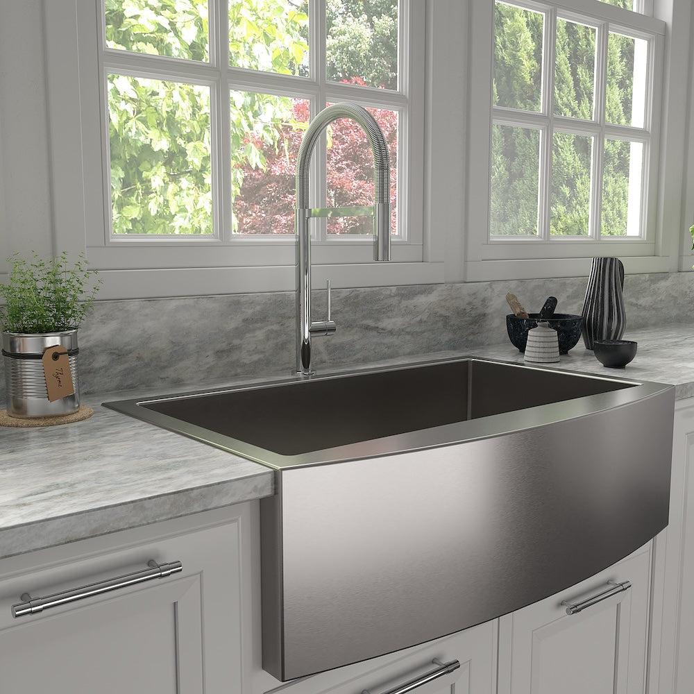 ZLINE Incline Kitchen Faucet in Chrome (INC-KF-CH)