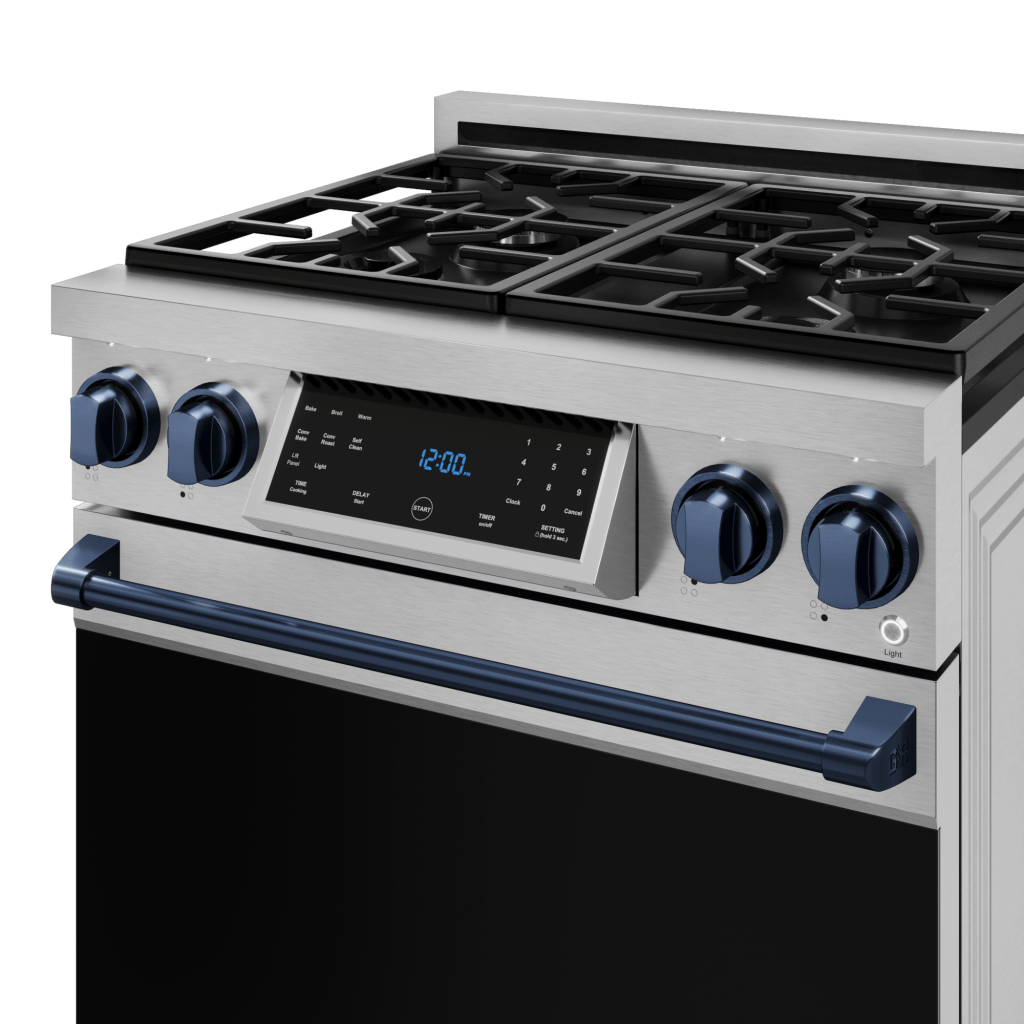 30 Inch Professional Lp Range With Tilt Panel Touch Control In Stainless Steel/blue  Gordon Ramsay Series