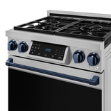 30 Inch Professional Lp Range With Tilt Panel Touch Control In Stainless Steel/blue  Gordon Ramsay Series